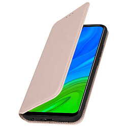 Avizar Housse Huawei P smart 2020 Porte-cartes Fonction Support Fin / Élégant Rose Gold