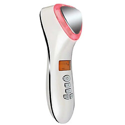 Chrono Instrument de beauté, instrument de massage chaud et froid, rajeunissement de la peau raffermissant anti-âge, anti-acné, masseur amincissant EMS cavitation(Blanc)