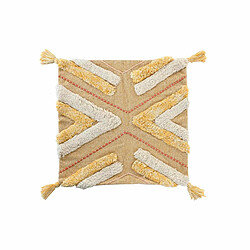 Housse de coussin DKD Home Decor Jaune 50 x 1 x 50 cm