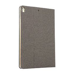 Etui en PU tissu avec support gris foncé pour votre Apple iPad 10.2 (2019)