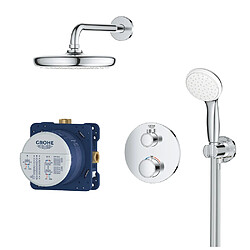 Avis GROHE - Set de douche à encastrer double sorties Grohtherm 1000