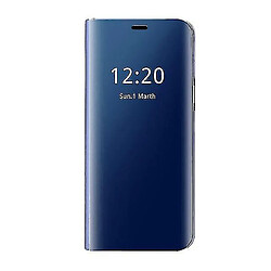 Universal Yyh-samsung Galaxy S8 Clear View Folio Case - Bleu