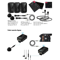 Yonis Microphone Sans Fil Lavalier Pour Vidéo