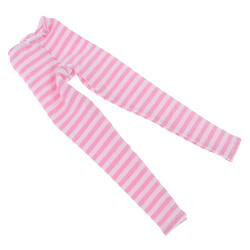 leggings à rayures longues chaussettes pantalons habiller pour 12 pouces blythe poupée bjd rose pas cher