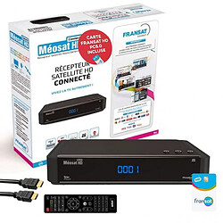 ASTON Récepteur TV satellite HD Connect + Carte Fransat + Câble HDMI + Câble 12V