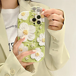 Avis GUPBOO Étui pour iPhone13 Fond vert peinture à l'huile fleurs support de miroir de cas de téléphone portable de style coréen