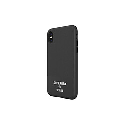 Superdry Coque pour Apple iPhone X / XS Collection Canvas en TPU Noir