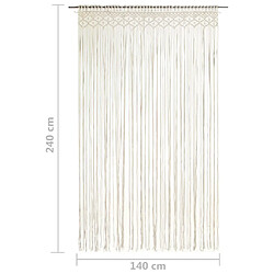 Acheter vidaXL Rideau en macramé 140x240 cm Coton