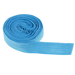 2.7m 5/8 "15mm élastiques spandex bande de satin cheveux cravates accessoires bleu