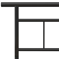 Acheter vidaXL Cadre de lit sans matelas noir métal 200x200 cm