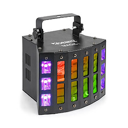 Beamz Magic 1 Derby Stroboscope / Jeu de lumière UV - 9x LED couleur - 7 canaux DMX - Noir