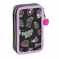 Avis Plumier double Monster High Creep Noir 12.5 x 19.5 x 4 cm (28 Pièces)