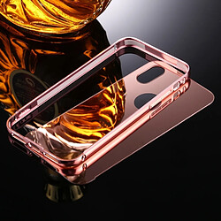 Acheter Wewoo Coque or rose pour iPhone X Galvanoplastie + PC Miroir De Protection Cas de Couverture Arrière,