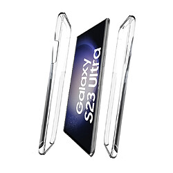 Visiodirect Coque 360 degré pour Samsung Galaxy S23 Ultra 5G - Coque de protection integrale transparente Avant et arrièrs - Antichoc