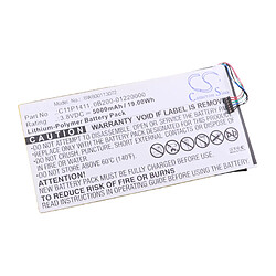 vhbw Li-Polymer Batterie 5000mAh (3.8V) pour tablette, Netbook Asus MeMo Pad 10 ME103K, K01E, ME0310K 1B comme C11-P1411, C11P1411, 0B200-01220000.