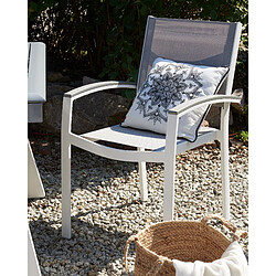 Beliani Chaise de jardin PERETA Métal Gris