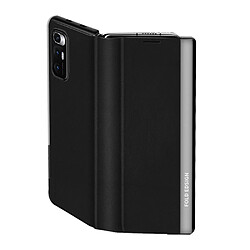 Coque en TPU + cuir véritable noir pour votre Xiaomi Mi Mix Fold