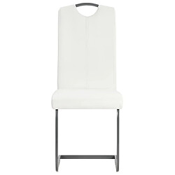 Avis Decoshop26 Lot de 2 chaises de salle à manger cuisine cantilever design moderne synthétique blanc CDS020303