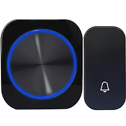 Universal Sonnettes sans fil étanches automatiques Sonnettes de nuit sans batterie Prises Smart Home 12 boutons 12 récepteurs | Sonnettes sans fil | Sonnettes sans fil étanches Sonnettes sans fil étanches (noir)