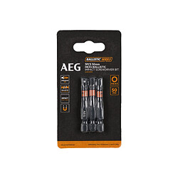 Embouts de vissage balistiques renforcés AEG - 50 mm - 3 pcs - HEX5