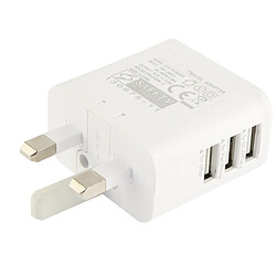 Wewoo Pour iPhone 5 et 5S 5C, Samsung Galaxy Note III / N9000 / i9500 autres appareils, EP-TA10UWE prise UK Adaptateur de charge de voyage USB 5.3V 3.0A 3 ports, adapté