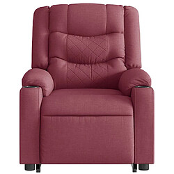 Acheter vidaXL Fauteuil inclinable rouge bordeaux tissu