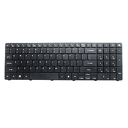 Noir Ordinateur Portable US Layout Clavier pour Gateway NV59A NV55C ID79C PK130QG2B00, 350x150x5mm