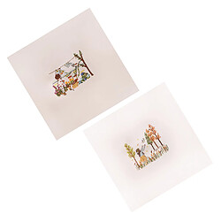 Kit de Broderie Debutant Motif Paysage Strass