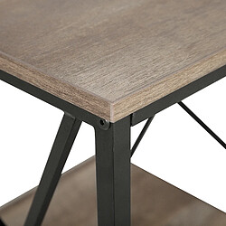 Beliani Table d'appoint FORRES Bois foncé pas cher