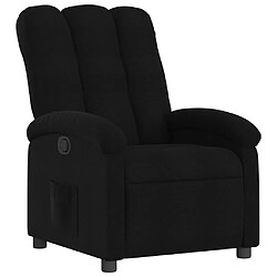 vidaXL Fauteuil inclinable Noir Tissu