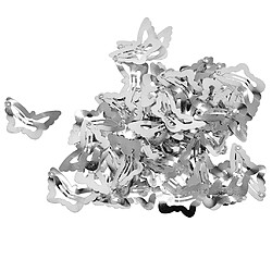 50x Papillons / Étoiles Snap Pinces À Cheveux Pince Pince Creuse Design Papillon Argent