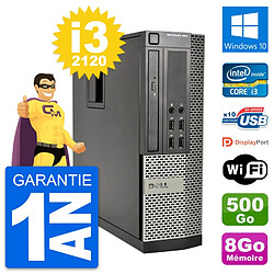 PC Dell OptiPlex 990 SFF Intel i3-2120 RAM 8Go Disque Dur 500Go Windows 10 Wifi - Occasion