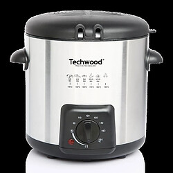 Avis Techwood FRITEUSE Inox + Appareil à FONDUE 2 EN 1 840W Design GRISE + 6 Pics