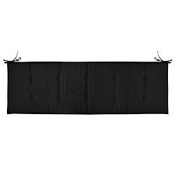 Acheter Decoshop26 Coussin de banc de jardin Noir 150 x 50 x 3 cm DEC021747