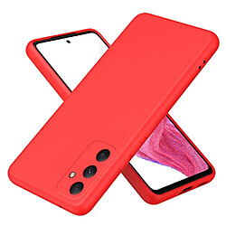 Htdmobiles Coque pour Samsung Galaxy A35 5G - housse etui silicone gel fine + verre trempe - ROUGE