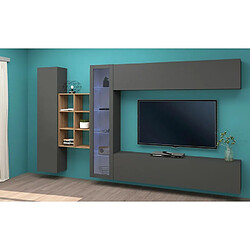 Acheter Ahd Amazing Home Design Loane RT Meuble TV suspendu moderne armoire et bibliothèque