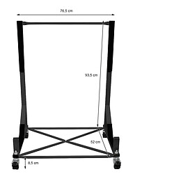 Ecd Germany Chariot hardtop stand rigide support noir toit + housse Mercedes Porsche BMW pas cher