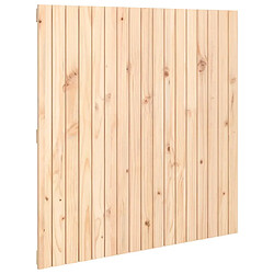 vidaXL Tête de lit murale 108x3x110 cm Bois massif de pin