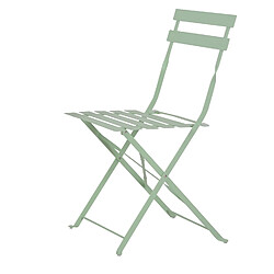 Avril Paris Table et chaises pliantes bistrot balcon terrasse- 2 places - Vert - FLORE