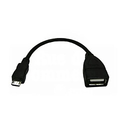 Adaptateur micro USB 2.0 mâle / USB type A femelle, 0m15