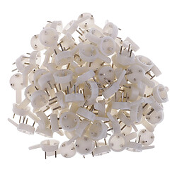 50 Pièces En Plastique Dur Résistant Crochets Muraux Photo Cadre Photo Suspendu 20x40mm pas cher