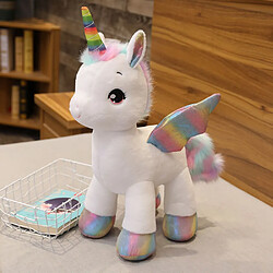 Acheter Universal 60cm licorne rêve arc-en-ciel peluche jouet cheval PP peluche animal canapé décoration | oreiller de luxe (blanc)