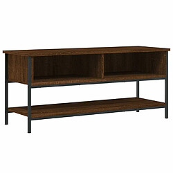 Maison Chic Meuble TV scandinave - Banc TV pour salon chêne marron 100x35x45 cm bois d'ingénierie -MN65007