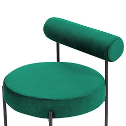 Acheter Beliani Fauteuil ALPHA Velours Vert émeraude