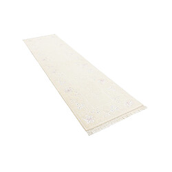 Vidal Tapis de couloir en laine 287x79 beige Darya