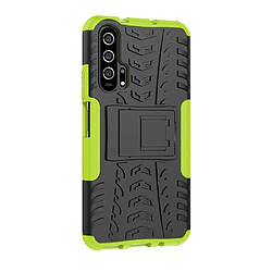 Wewoo Coque Renforcée Pour Huawei Honor 20 Pro Texture de pneu TPU + PC Antichoc avec support vert