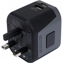 GUPBOO Adaptateur avec chargeur Adaptateur 2xUSB US UK EU,JL476