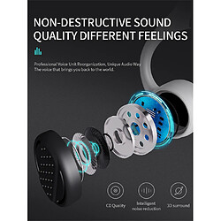 V9 Bluetooth 5.0 Casque sans fil os Sport écouteurs Casque Conduction Noir pas cher