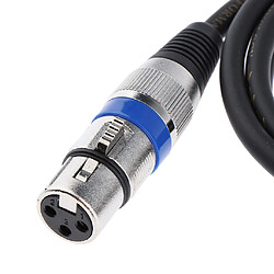 Avis Câble audio XLR 3 broches mâle à femelle xlr microphone mélangeur haut-parleur 1m