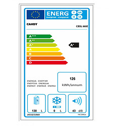 REFRIGERATEURS INTEGRES 1 PORTE CANDY CBSL 880 E